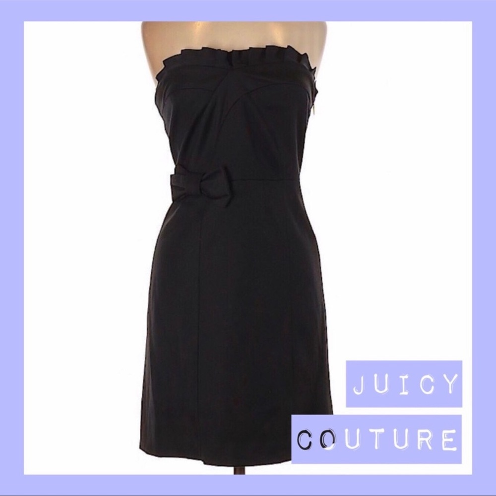 🆕 Juicy Couture Strapless Black Mini Dress / Size: 2